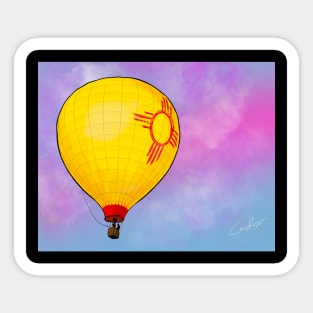 Zia hot air balloon Sticker